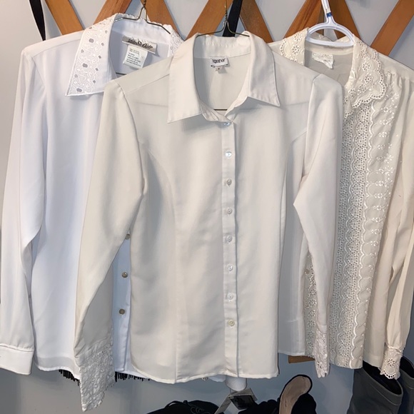 Vintage Tops - Vintage Button Down Blouse